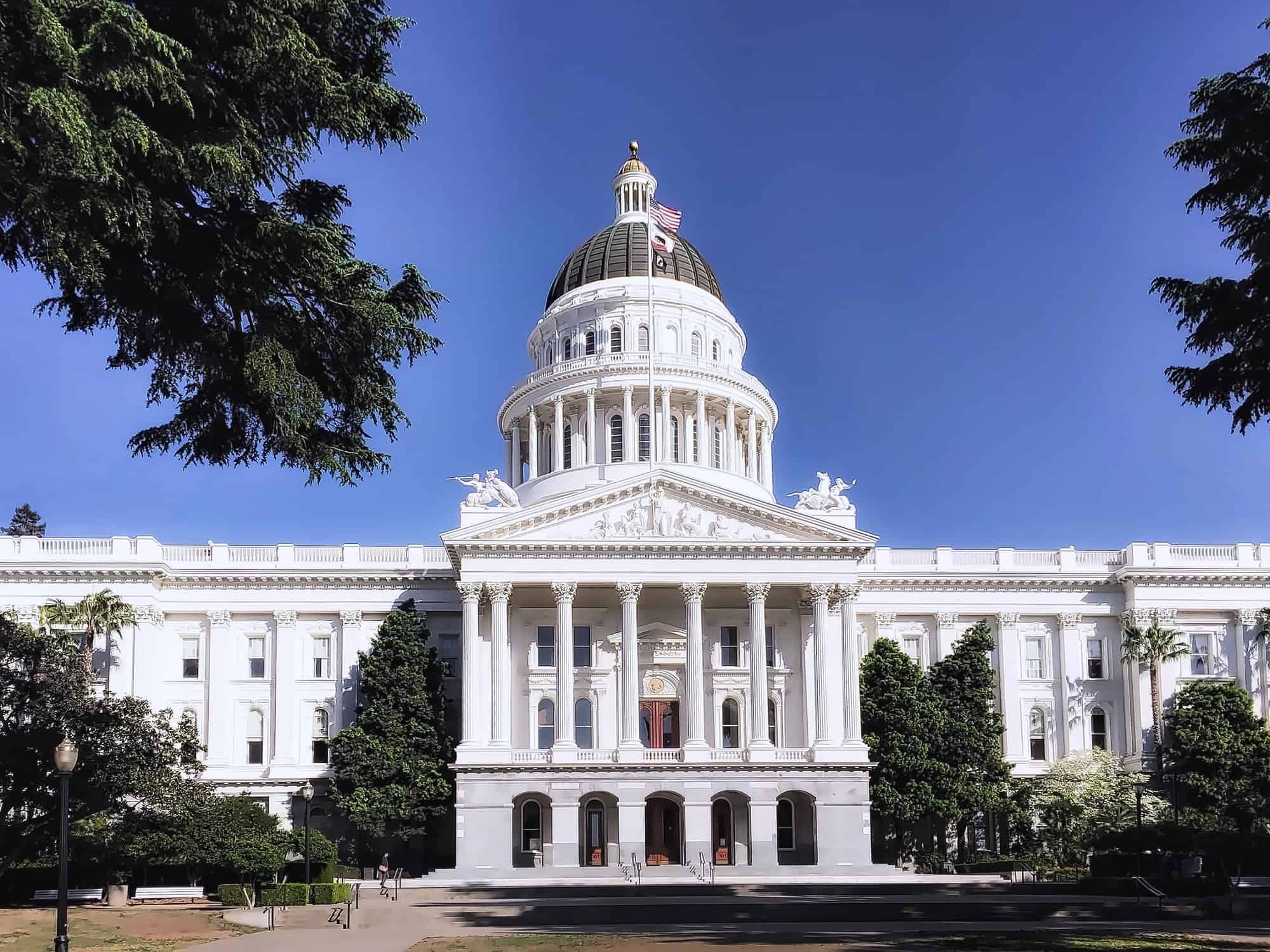 The California State Capitol, representing the passage of AB 1482 legislation.